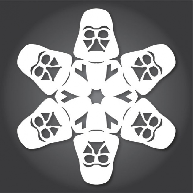 Снежинка «Дарт Вейдер» - Новогодние украшения, которые можно сделать своими руками