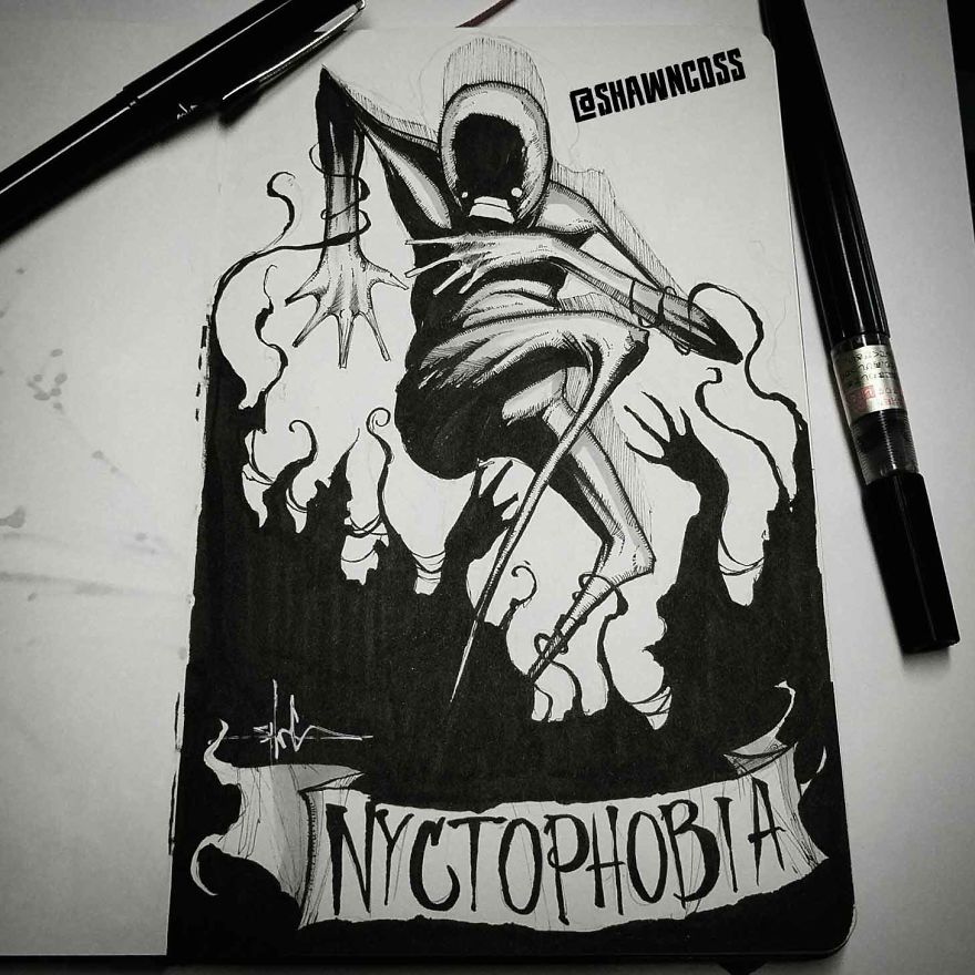 Nikotofobiya - Des images effrayantes et effrayantes sur les phobies humaines les plus courantes et leur description Никтофобия - Изображения фобий человека
