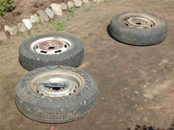 une nouvelle vie à des vieux pneus