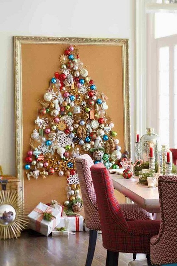 Arbres de Noël inhabituels qui ne prennent pas de place dans la maison. Les vacances du Nouvel An à être! Не занимающая место Елка