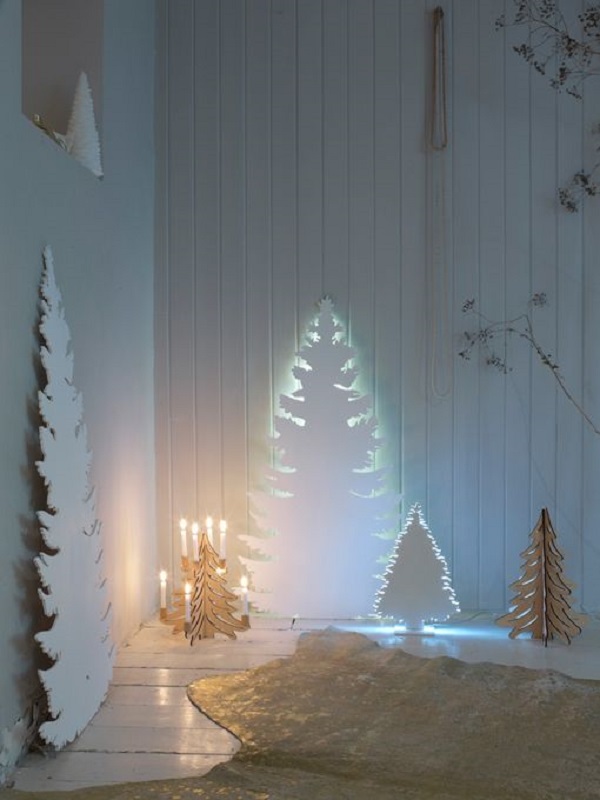 Arbres de Noël inhabituels qui ne prennent pas de place dans la maison. Les vacances du Nouvel An à être! Не занимающая место Елка