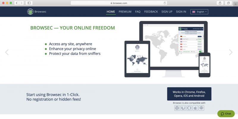 Browsec - Meilleurs services VPN gratuits pour ordinateurs et smartphones Browsec - Бесплатные VPN-сервисы