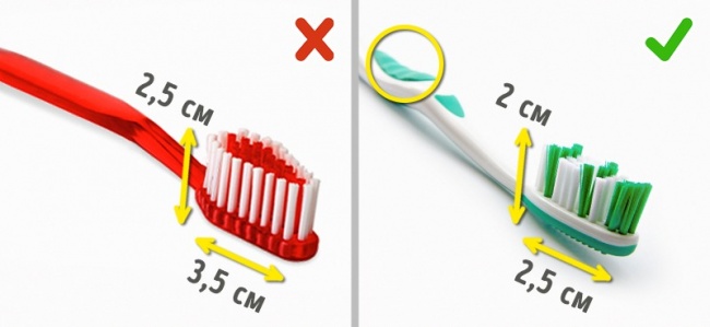 Règles pour le soin des dents Ошибки при чистке зубов
