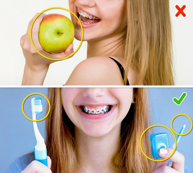 Règles pour le soin des dents Ошибки при чистке зубов
