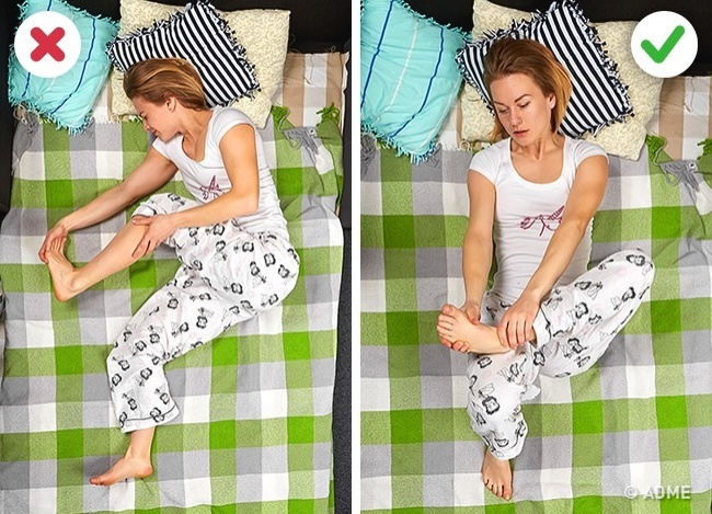 Crampes - Résoudre les problèmes de sommeil Судороги - Решение проблем со сном