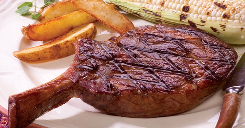 Steak Cowboy (Tomahawk, Rib-Bone) - Types de Steaks Стейк «Ковбой» («Томагавк», рибай на кости) - стейк