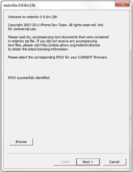 Jailbreak Unbound - Redsn0w pour iOS 4.3.2