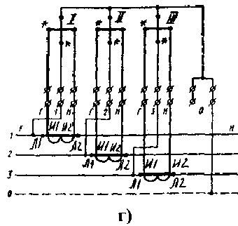 Schémas de impliquant les trois phases à trois éléments d'énergie type de compteur actif CA4 (SA4U)