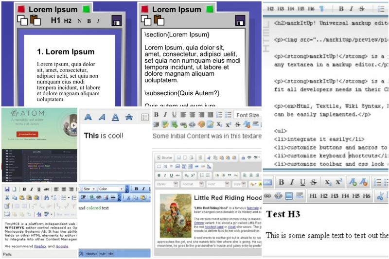 Meilleurs éditeurs HTML WYSIWYG WYSIWYG HTML редакторы