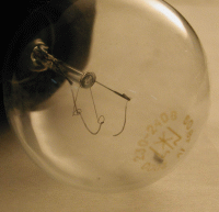 ampoules Blown 220V, 60W avant le début de l'expérience.