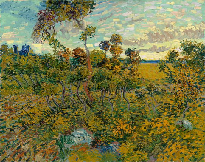 Coucher de soleil à Montmajour - Chefs-d'œuvre de Van Gogh que tout le monde devrait savoir Закат в Монмажуре - Картины Ван Гога, которые должен знать каждый