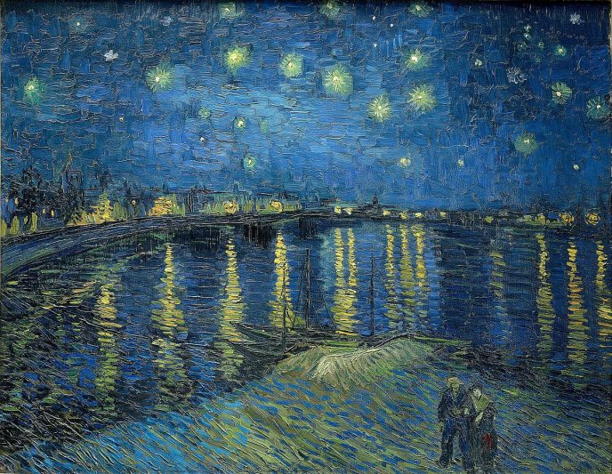 Une nuit étoilée sur le Rhône - Les chefs-d'œuvre de Van Gogh que tout le monde devrait savoir Звёздная ночь над Роной - Картины Ван Гога, которые должен знать каждый