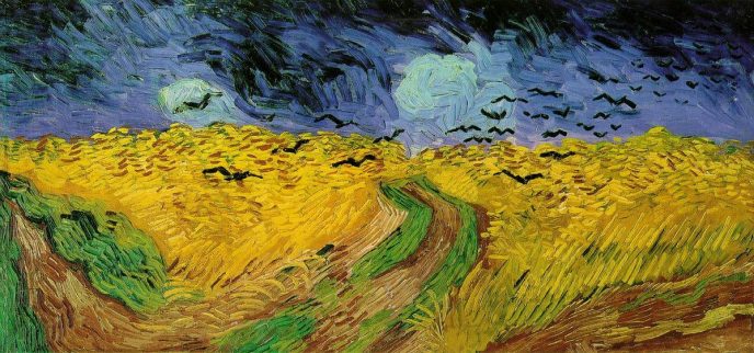 Champ de blé avec corbeaux - Les chefs-d'œuvre de Van Gogh que tout le monde devrait connaître Пшеничное поле с воронами - Картины Ван Гога, которые должен знать каждый