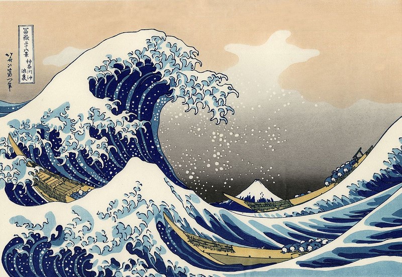 Katsushika Hokusai, "La grande vague à Kanagawa" Кацусика Хокусай, «Большая волна в Канагаве»