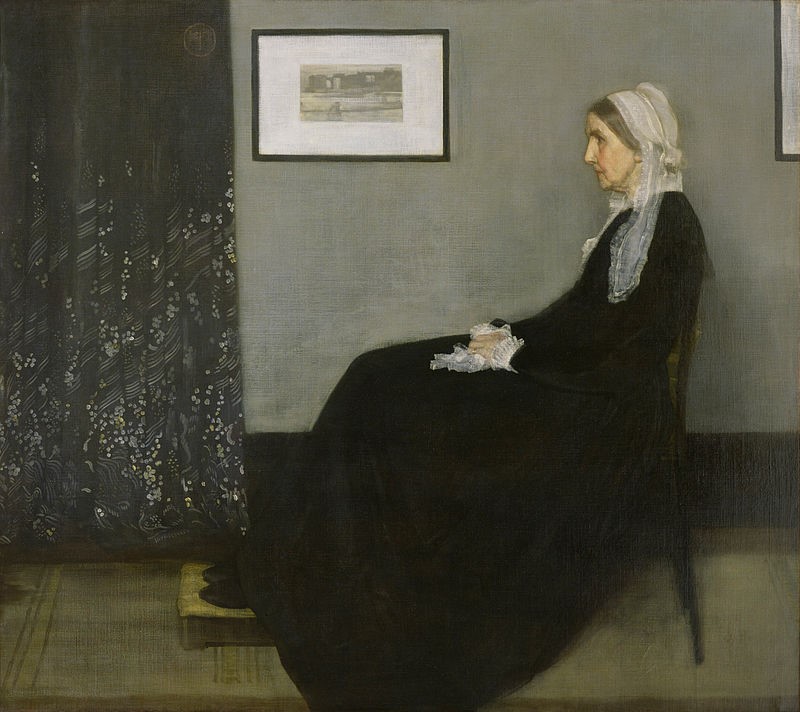 James Whistler, «Arrangement in Grey and Black. Mère de l'artiste " Джеймс Уистлер, «Аранжировка в сером и черном. Мать художника»