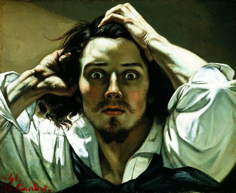 Gustave Courbet, le désespoir. Autoportrait » Гюстав Курбе, «Отчаяние. Автопортрет»