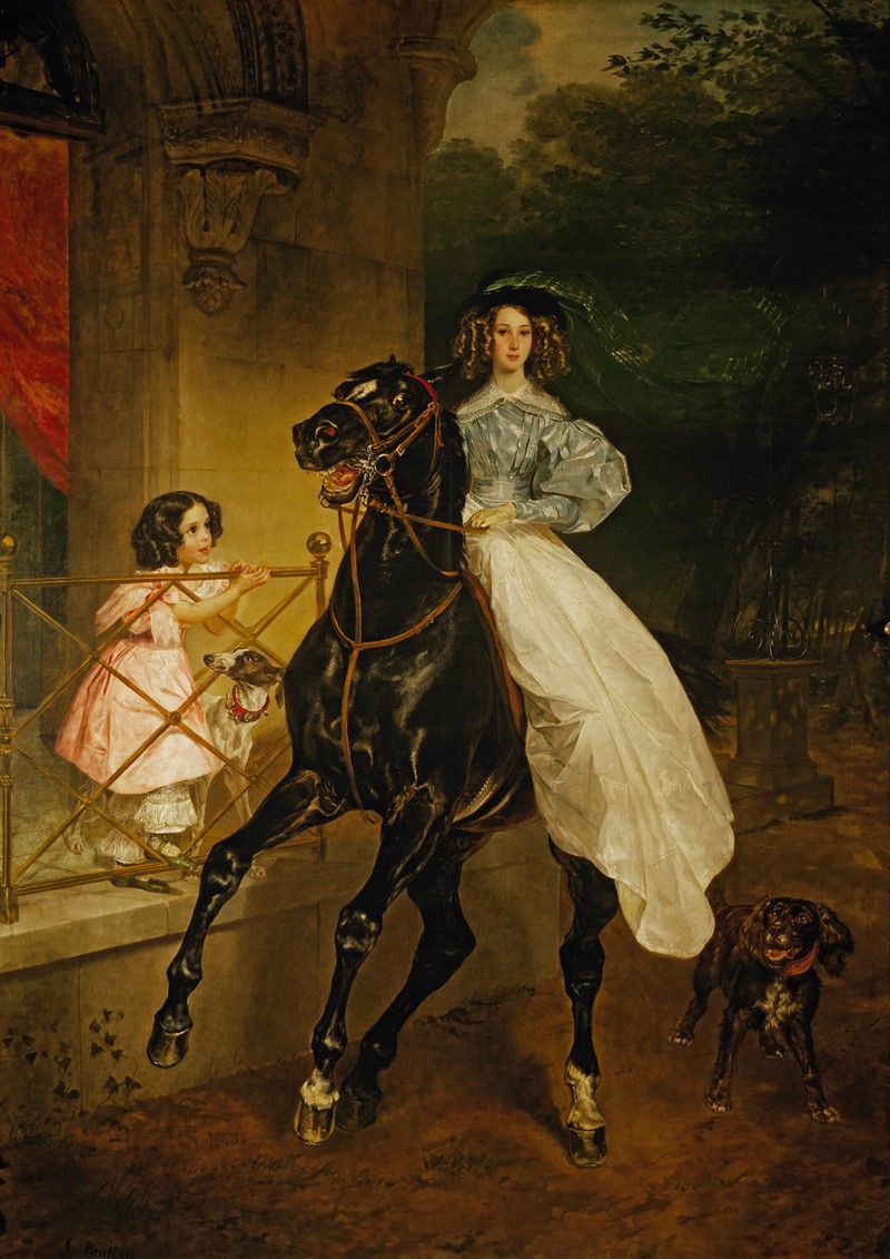 Karl Bryullov, la cavalière Карл Брюллов, «Всадница»