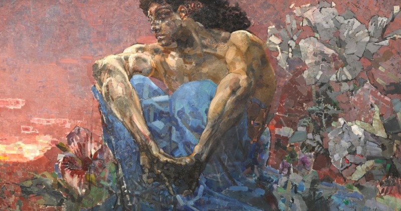 Mikhail Vrubel, "Le démon assis" Михаил Врубель, «Демон сидящий»
