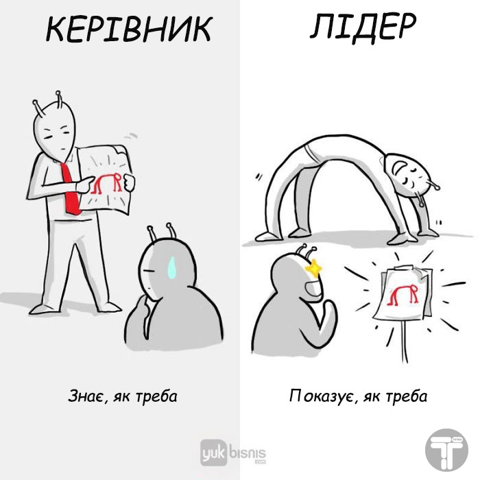 La différence entre un patron et un vrai leader 8 картинок о том, в чем разница между боссом и настоящим лидером