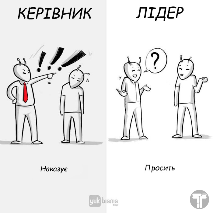 La différence entre un patron et un vrai leader 8 картинок о том, в чем разница между боссом и настоящим лидером
