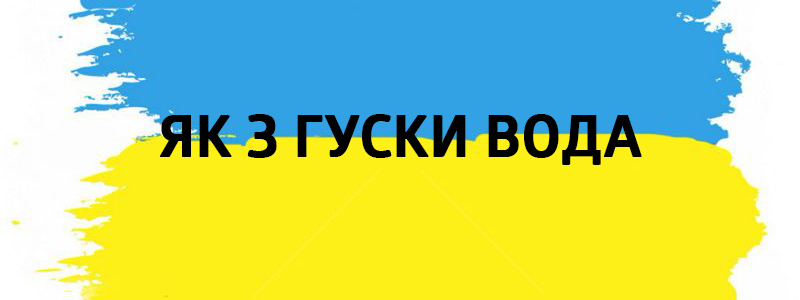 Yak z guski voda - Vluchnі ukrainski izrazhiіzmi sur tous les types de vie Як з гуски вода - Украинские фразеологизмы