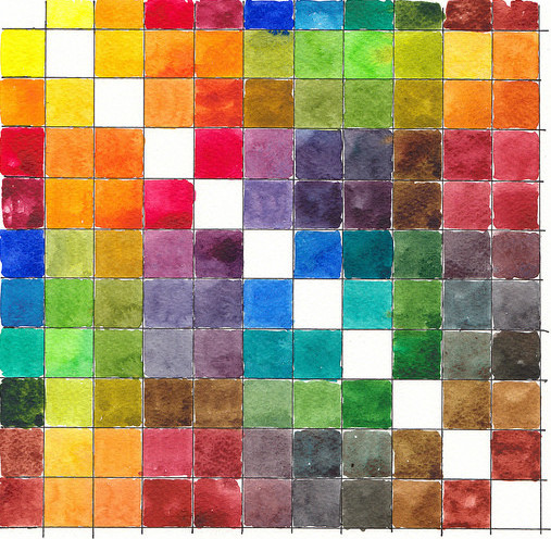 Berceaux utiles mélanger les couleurs Таблица смешивания цветов