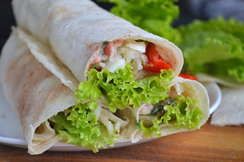 Shawarma avec laitue - Les meilleures recettes maison de Shawarma Шаурма с листьями салата - Лучшие рецепты домашней шаурмы