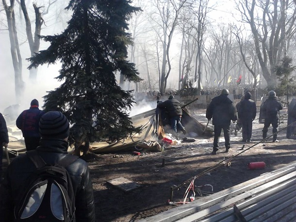 Chronique du centre de Kiev sur Février 18-20