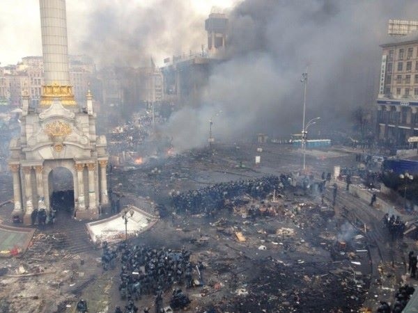 Chronique du centre de Kiev sur Février 18-20