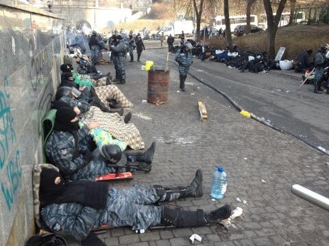 Chronique du centre de Kiev sur Février 18-20