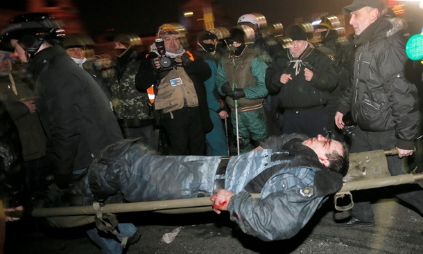 Chronique du centre de Kiev sur Février 18-20
