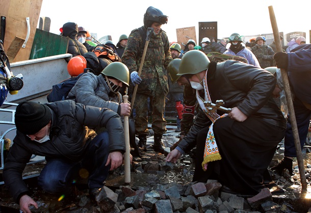 Chronique du centre de Kiev sur Février 18-20