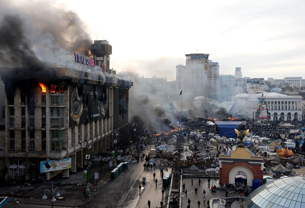 Chronique du centre de Kiev sur Février 18-20