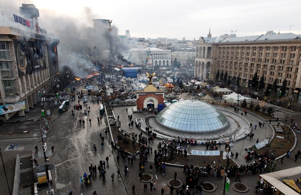 Chronique du centre de Kiev sur Février 18-20