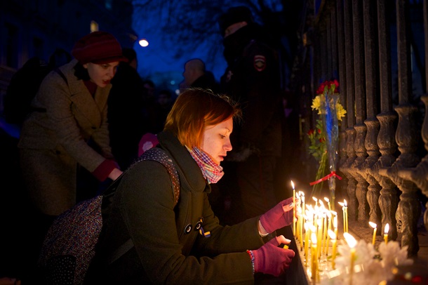 Chronique du centre de Kiev sur Février 18-20