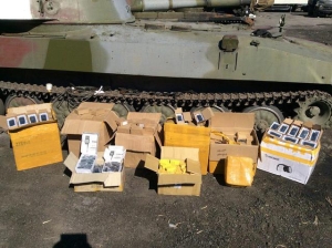 sponsors russes terroristes DNR et LNR font de l'argent même sur l'aide humanitaire. PHOTO