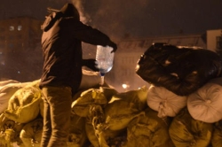 Exactement: les militants ont pris d'assaut le RSA et barricades à montage. Reportage photo + VIDEO