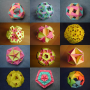 bonheur Boules de l'origami - kusudama