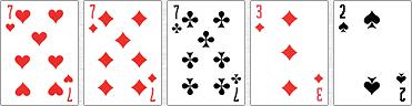 3 cartes de la même valeur