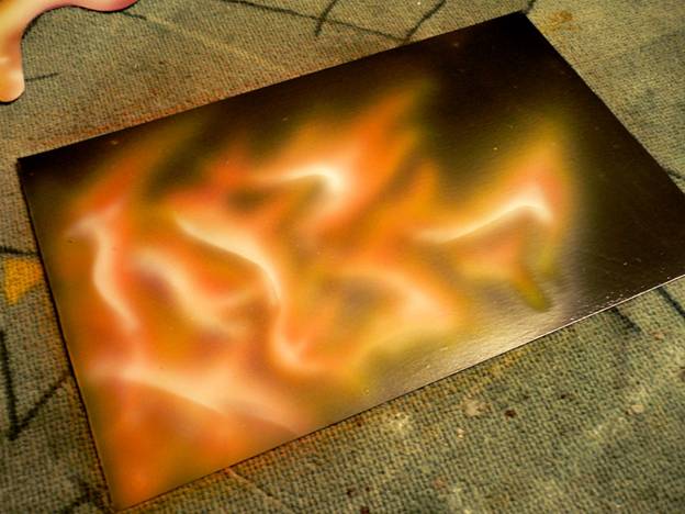 aérographe feu