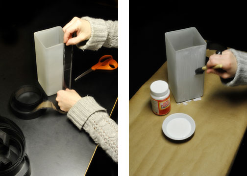 lampe de décoration avec ses mains