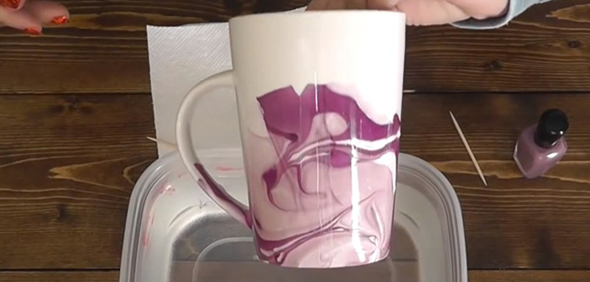Comment peindre la tasse avec ses propres mains Как разрисовать чашку своими руками