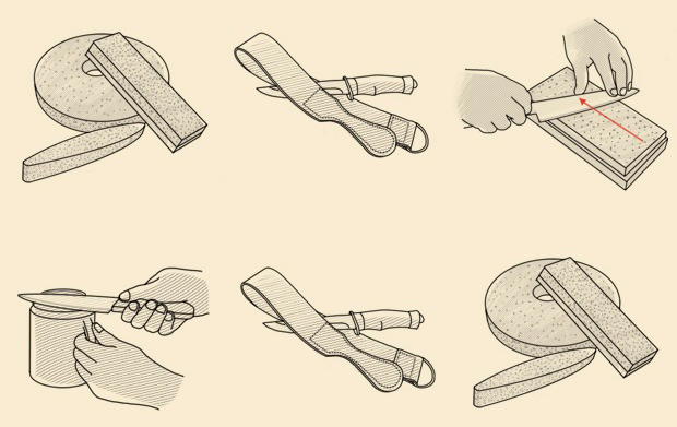 Comment aiguiser les couteaux Как правильно точить ножи
