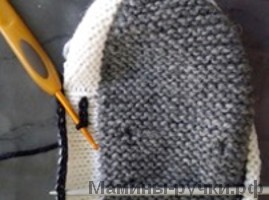 Comment tricoter des pantoufles, espadrilles, rayons Как вязать кеды-тапочки спицами