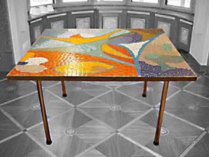 table en mosaïque