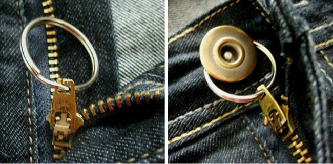 Pour fermeture éclair sur les jeans ne sont pas rampé vers le bas - Conseils pour un look parfait Чтобы молния на джинсах не ползла вниз - Хитрости, чтобы выглядеть безупречно