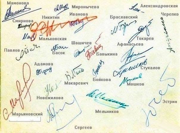 La manière de déterminer la nature des signatures Как определить характер по подписи