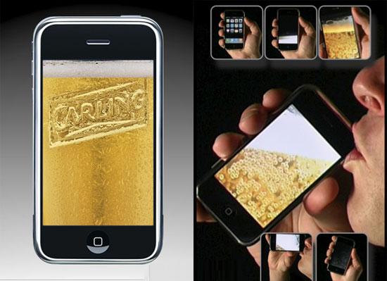 iBeer - программа-шутка. Выбираете сорт пива, трясете его и на экране вашего iPhone появляется пиво с пеной.