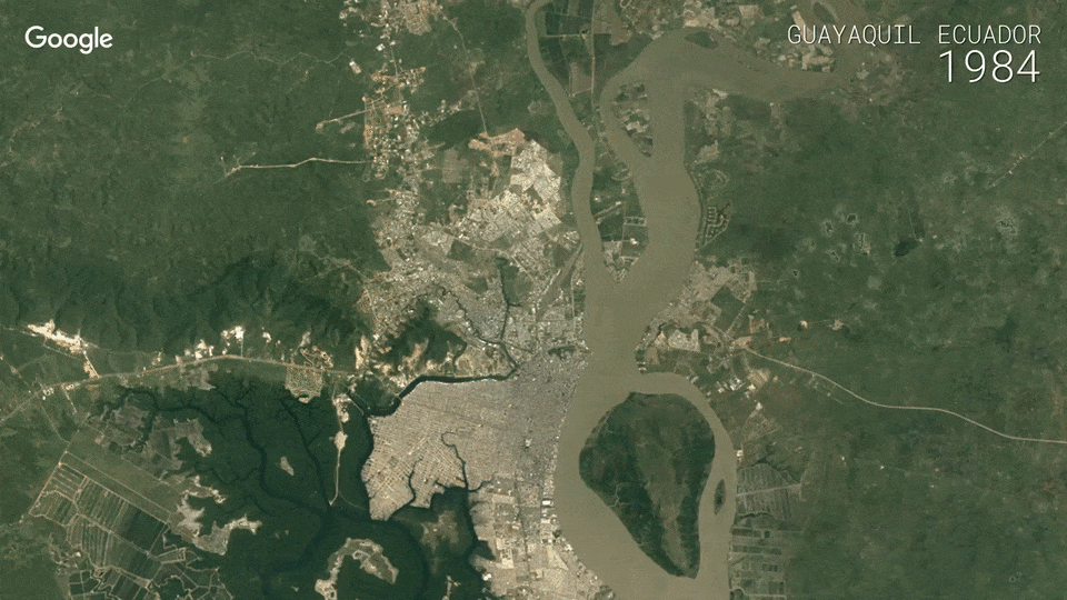 Google Timelapse montre comment la planète a changé au cours des 32 dernières années Google Timelapse покажет как менялась планета за последние 32 года