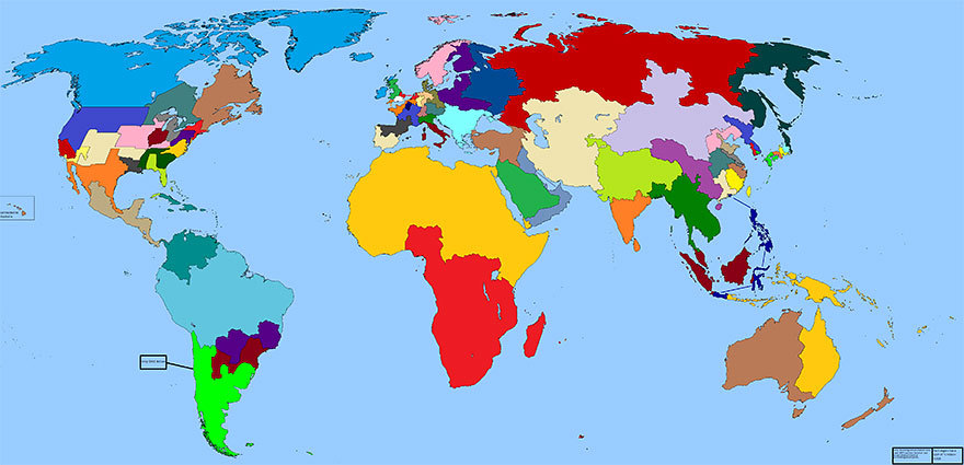 18. Разделение мира на регионы с ВВП в 1 триллион долларов